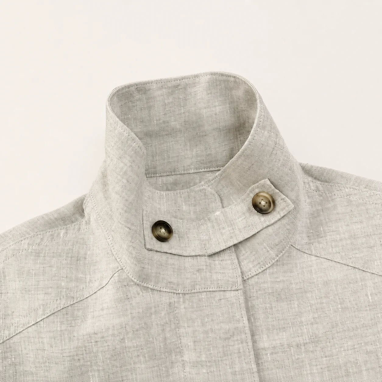 Loro Piana Style Linen Sleeveless Utility Jacket - Image 3