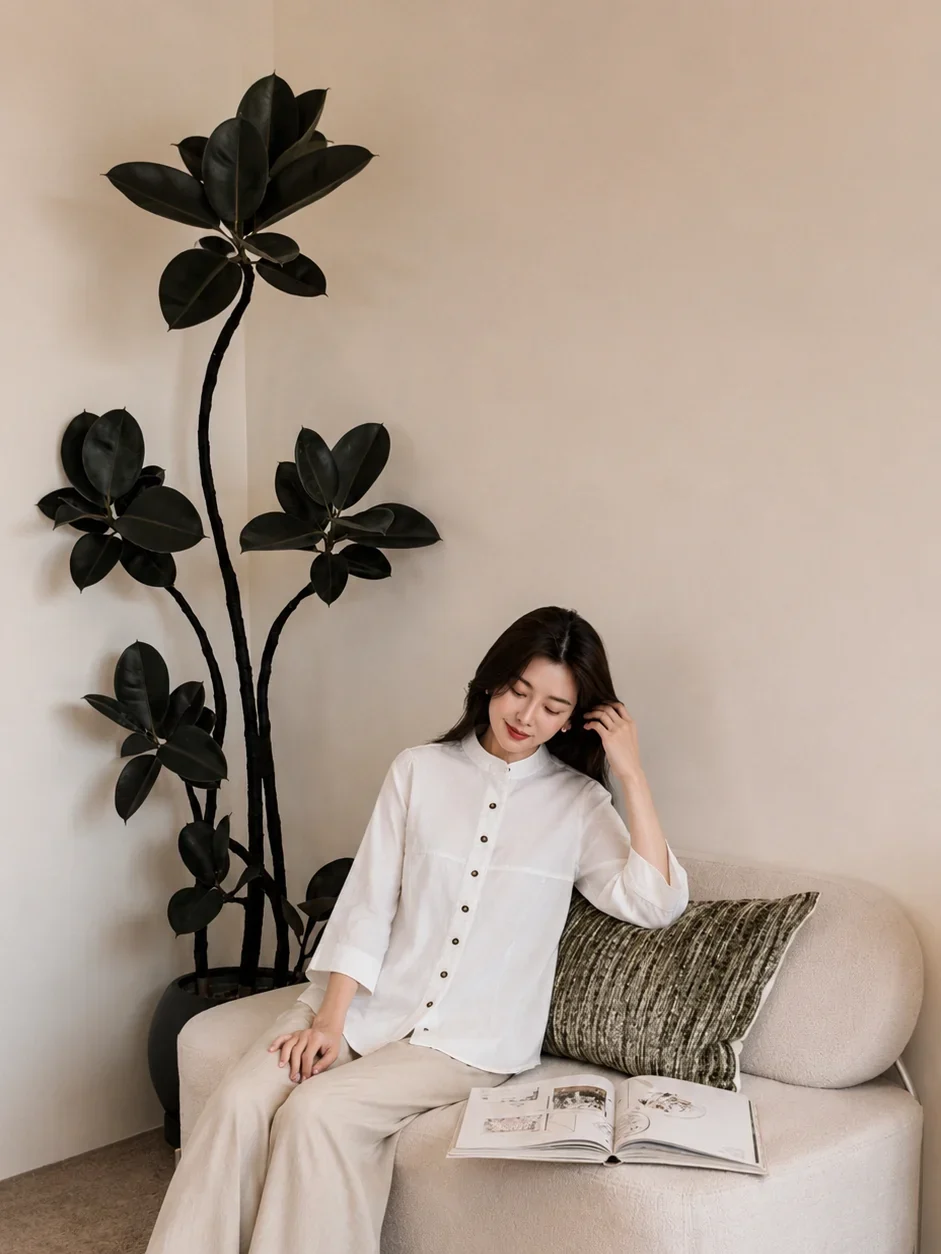 Loro Piana-Inspired Franco Linen Relaxed Shirt